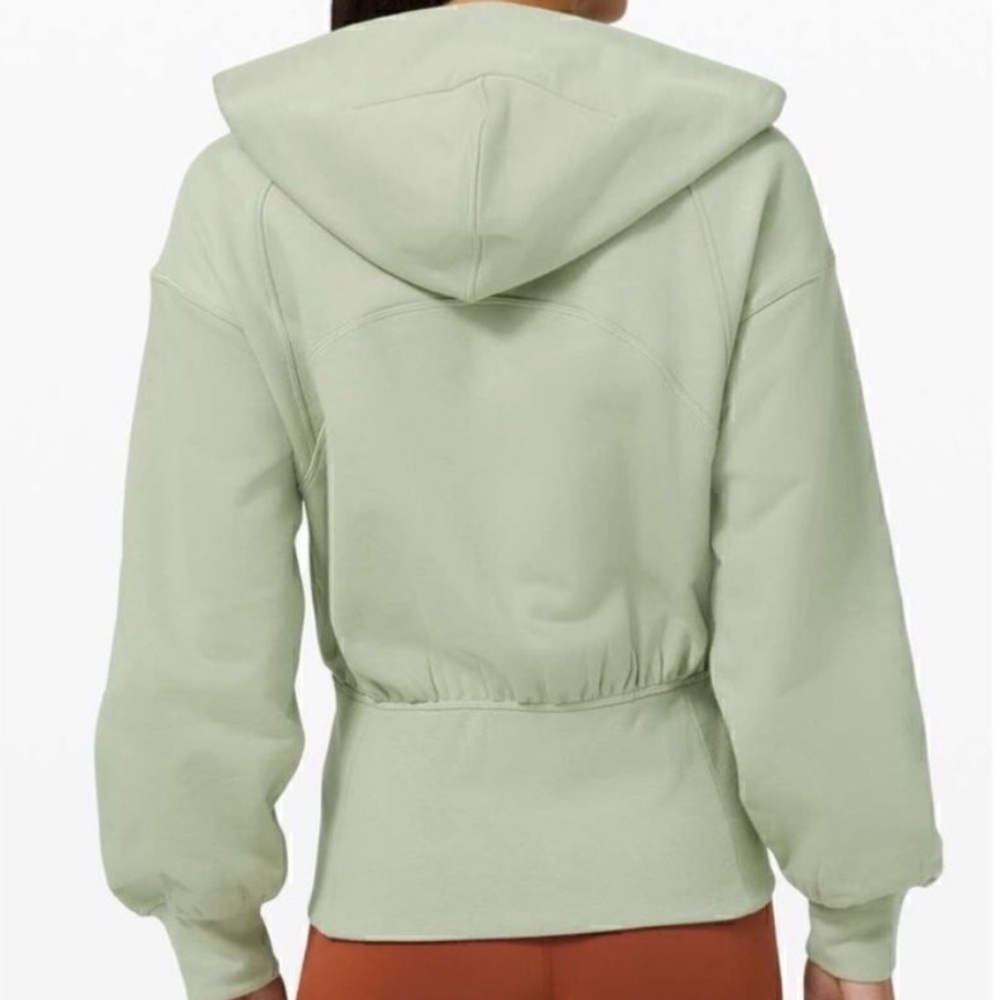 lululemon athletica Light Sage Zip-Up Hooded Sweatshirt - Picture 2 of 5